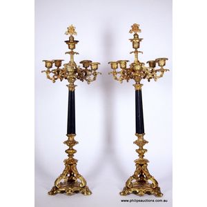 Antique gilt metal and bronze French candlesticks - price guide and values  - page 2