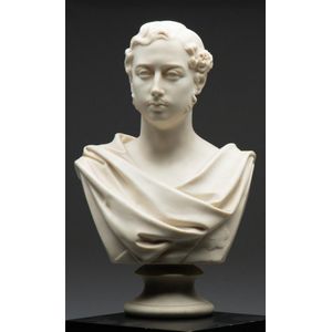 A Copeland parian bust of Prince Albert Edward, marked Marshall…