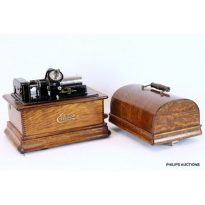 An Edison standard model D phonograph, no. 766536, early 20th…