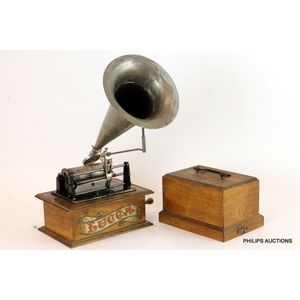 A German 'Lucca' cylinder phonograph, Fritz Puppel (Rixdorf)…