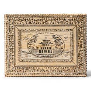 An Indian Vizagapatam bone jewellery box, 18th early 19th…