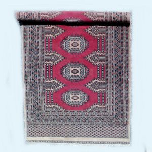 Med. Pakistan Bokhura - Red, A hand knotted Pakistan Bokhara…