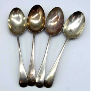 Sheffield 1913 Sterling Silver Soup Spoons Set - Flatware/Cutlery and ...