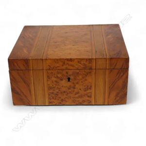 An early 20th century New Zealand woods box, with burr totara&hellip;