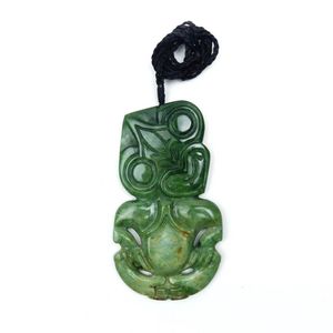 Pre-european And Later Maori Tiki Made From Greenstone   Pounamu 