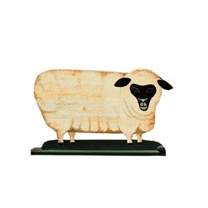 Painted sheep 'dummy board', 20th century, height 46 cm.…