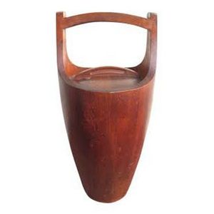 A Danish teak ice bucket, by Jens Quistgaard for Dansk c.1960,…