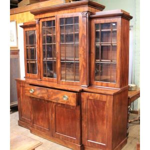 A particularly fine Regency mahogany four door breakfront&hellip;
