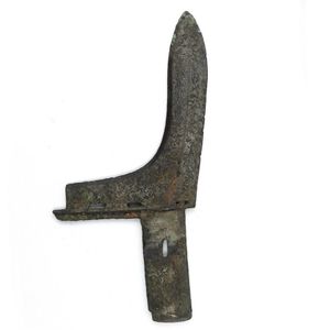 Ancient Chinese Bronze Halberd - Private Collection - Bronze - Oriental