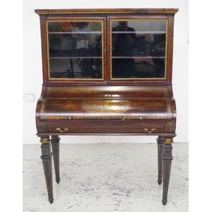 Antique Boulle marquetry 'Bonheur du jour' desk with gilt&hellip;