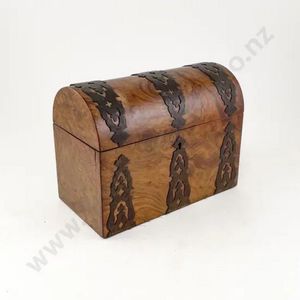 Mahogany Box with Assorted Striped Wood shops Top