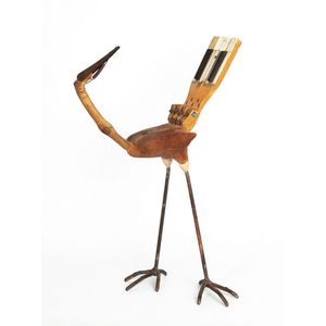 Randall Sinnamon, Southern piano bird, circa 2004, mixed media…