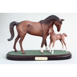 Royal Doulton Black Beauty and Foal Figure Group - Royal