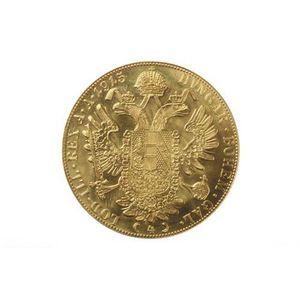 An Austrian 1915 restrike 4 Ducat gold coin, uncirculated, wt.…