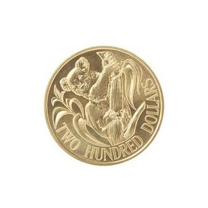 Australian two hundred dollar coin, 1986 koala reverse,…