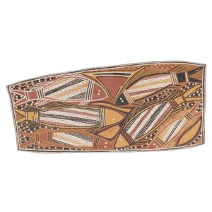 George Milpurrurru (1934-1998): Untitled (Fish), natural earth…