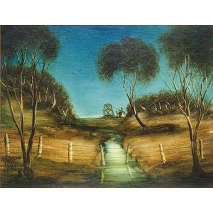 Hart, Kevin Charles 'Pro' (1928-2006), 'Mining Landscape', oil…