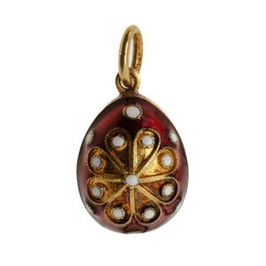 Gold Enamel Egg Charm Pendant from Deceased Estate - Pendants/Lockets ...