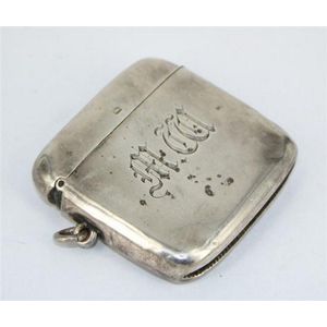 1905 Sheffield Silver Match Case with Monogram - Smoking Accessories ...