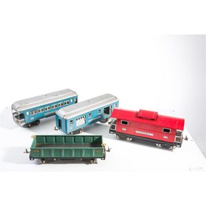 A group of pre-war standard gauge Lionel rolling stock…