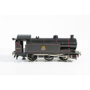 A Bassett Lowke #3314/O boxed O gauge BR clockwork 0-6-0 tank…