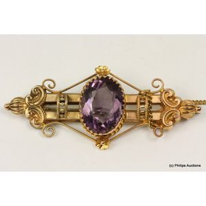 Victorian hot sale amethyst brooch