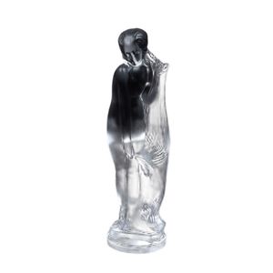 Sevres French frosted crystal statuette, engraved 'Cristal de&hellip;