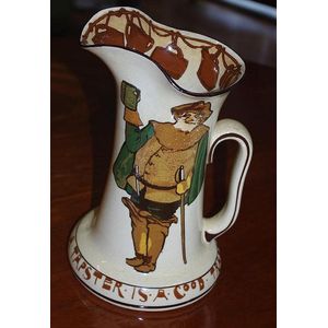 Royal Doulton Series Ware 'Falstaff' jug approx 25 cm tall. C:…