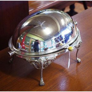 Elkington antique silver plated breakfast dish oval shaped with…