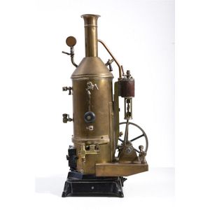 Compact Vertical Steam Engine with Flywheel - Steam and Scratch Built ...