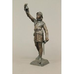 A French bronze figural sculpture by Eugene Marioton, 'The…