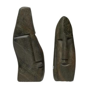 Pair of Richard Mteki Soap Stone Figural Sculptures - Zother incl