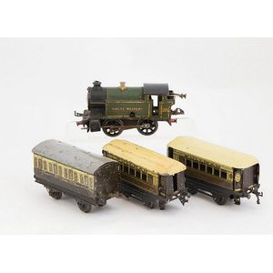 Great Western tank locomotive 6600 with two Pullman coaches…