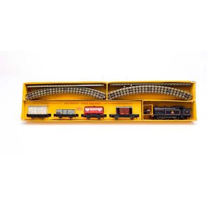 A Hornby Dublo three rail electric goods train set consisting…