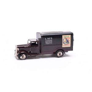 A rare boxed Triang Minic LMS Delivery van in dark maroon…