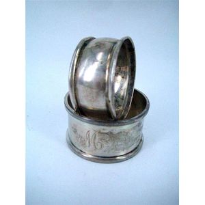 Two Australian silver Serviette rings, Fairfax & Roberts, and…