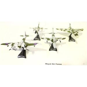 Four metal model Royal Air Force Planes incl; Harrier, Hawker &…