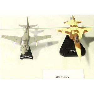 Two metal model Planes including F5 tiger and Brumman Intruder