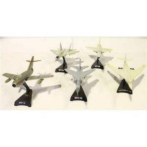 Five Russian metal model Planes including 3 Migs and a Tupolev…