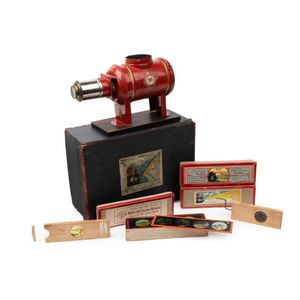 A cased magic lantern set, by J. & A. Boyes, Melbourne,…