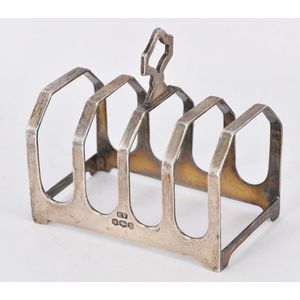 Sterling Silver Toast Rack Dated 1933 - Barker Brothers of England - Ruby  Lane