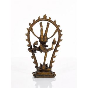 Bronze figure of Shiva Nataraja the figure is balanced upside&hellip;