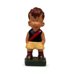 Ginger Meggs; chalkware figurine painted in Essendon VFL…