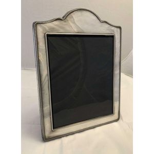Large English sterling silver photo frame, hallmarked London,…