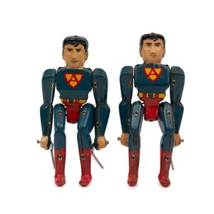 Action Hero lithographed tin plate toys (2) both with large 'A'…