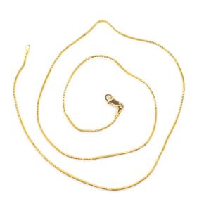 18ct Gold Snake Chain with Kinks - 45cm Length - Necklace/Chain - Jewellery