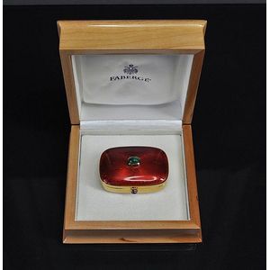 Faberge limited edition 18ct yellow gold pill box. Victor Mayer.…