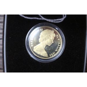 Cased proof Australian $200 dollar 22 carat gold coin. In…