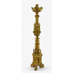 19th century, a good gilt brass Gothic Revival ecclesiastical…