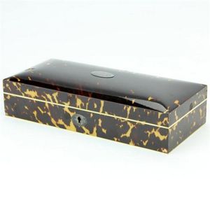 Thomas & William Lund tortoiseshell & ivory seven day Razor box…